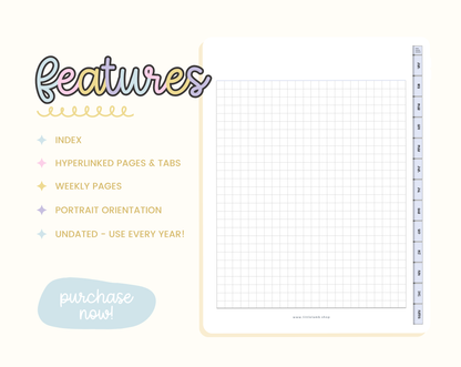 Weekly Digital Planner 2026 - Undated Goodnotes Planner - Digital Stickers - Colorful Self Care Planner - Rainbow iPad Planner - SH01 - Blog Pixie